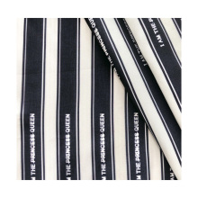 high quality 120gsm 100%  polyester stripe printed fabric for women garment